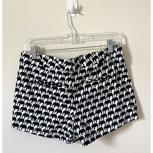 Banana Republic Elephant Chino Shorts Navy Blue White Size 6P NEW - Picture 2 of 6